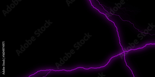 Massive lightning bolt with branches isolated on black background. Black marble texture for background. Lightning bolt. thunder lighting on black sky. 3d illustration, lightning, storm, thunder set.