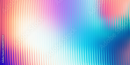 Irregular ripple distortion, soft glass texture effect, bright neon glow with smooth gradient flow. Vivid light refractions, futuristic aesthetic, subtle digital noise. Vector illustration