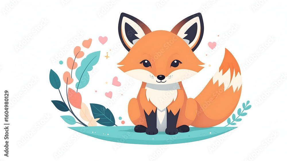 Obraz premium Fox Vector, Fox Illustration Vector, Fox Vector Art