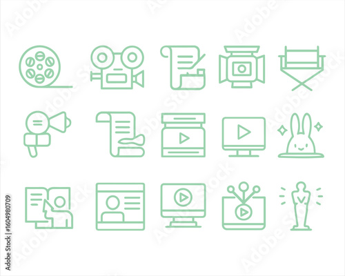 Video production related, pixel perfect, editable stroke, up scalable vector icon