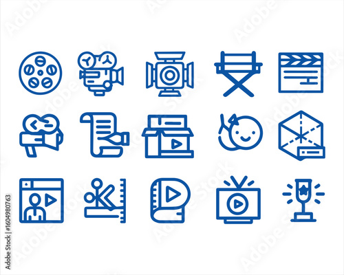 Video production related, pixel perfect, editable stroke, up scalable vector icon