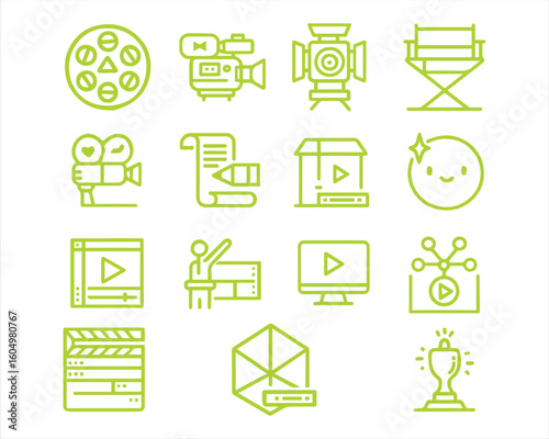 Video production related, pixel perfect, editable stroke, up scalable vector icon