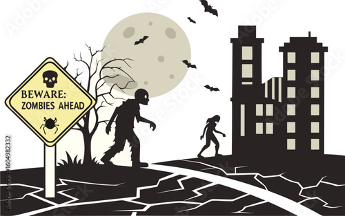 Zombie Apocalypse Scene