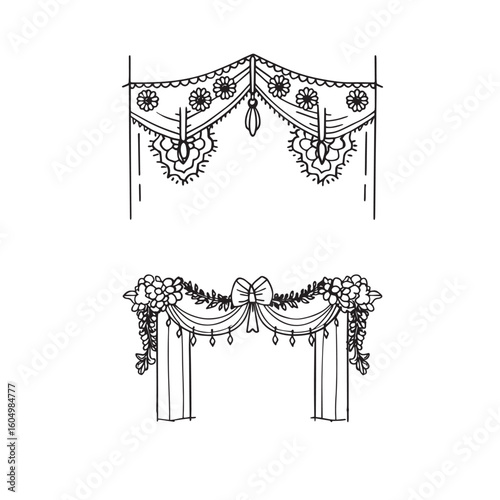 wedding decoration property curtains
