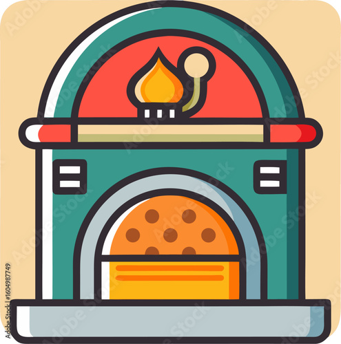 Pizza Oven Icon
