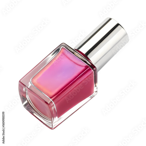 Pink and Purple Nail Polish Bottle
