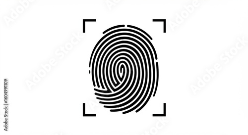 Fingerprint scan, biometric security, identification technology, digital security system.