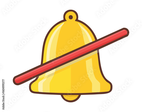Disabled Bell Notification Icon Alert Off