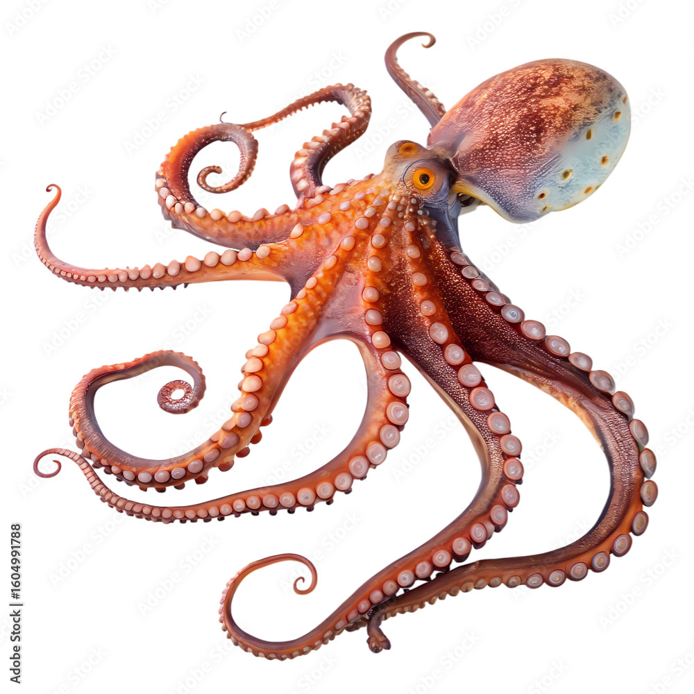Fototapeta premium Common Octopus A Cephalopod Portrait
