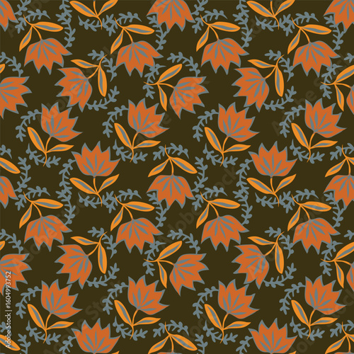 seamless pattern with flowers