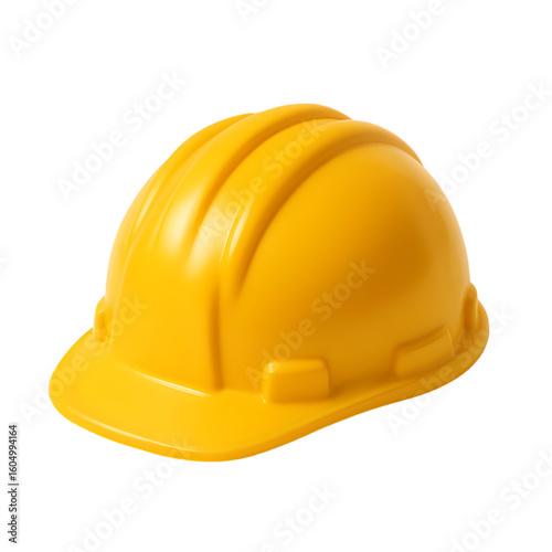 Yellow Construction Safety Helmet for Head Protection in Worksites