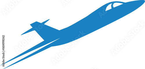 Blue Jet Plane Takeoff