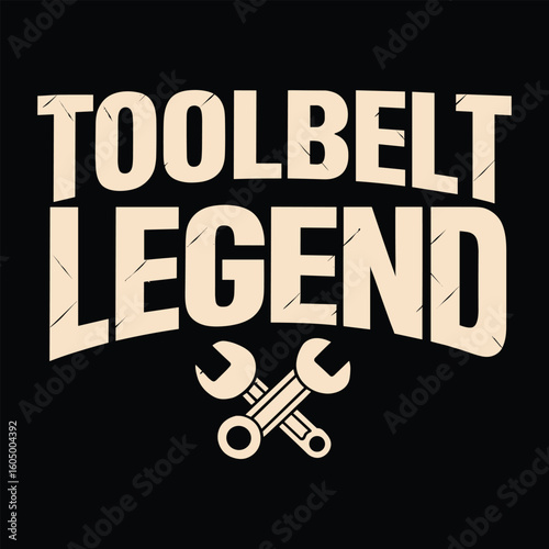 Toolbelt Legend text with crossed wrenches graphic