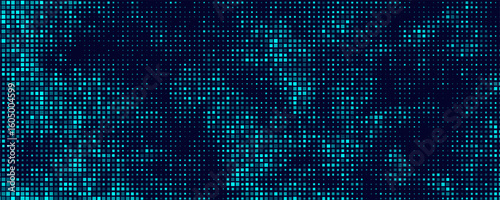 Abstract Finance Digital Business Background. Fintech Technology or Science Research Presentation Backdrop. Digital Crypto Business Vector Illustration.