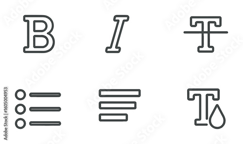 Text Formatting Icons