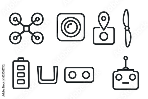 Drone Hardware Icons