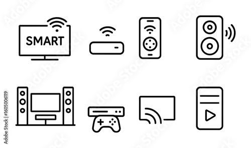 Connected Entertainment Icons