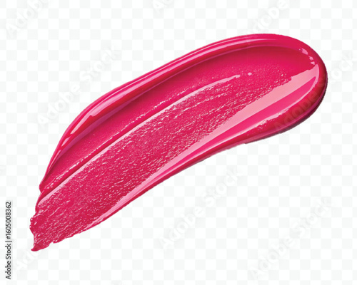 realistic 3d smooth glossy lipstick or paint swatch smear smudge in different color style isolated on white background	