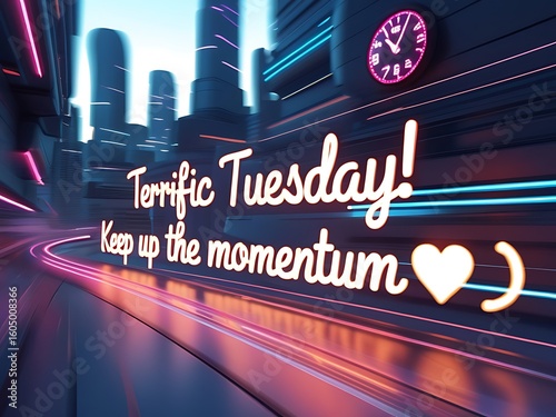 Futuristic City Tuesday Motivation.