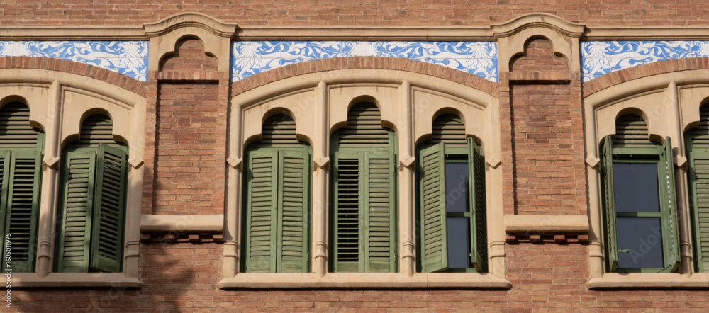 Obraz premium Barcelona Art Nouveau Museums, Spain. (Arquitectura modernista). Sant Pau hospital, Barcelona.