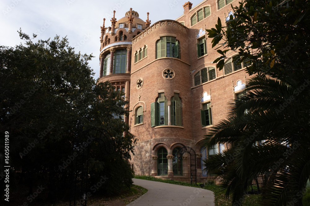 Naklejka premium Barcelona Art Nouveau Museums, Spain. (Arquitectura modernista). Sant Pau hospital, Barcelona.
