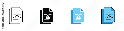Incident Report Icon set ,  vector illustration.