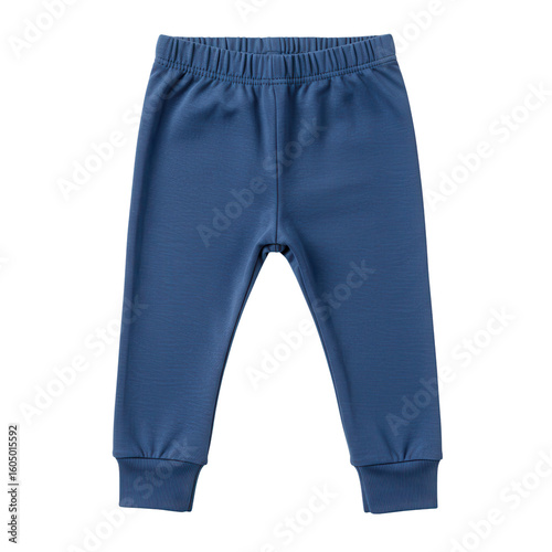 Children's blue sweatpants made of soft fabric for casual wear  