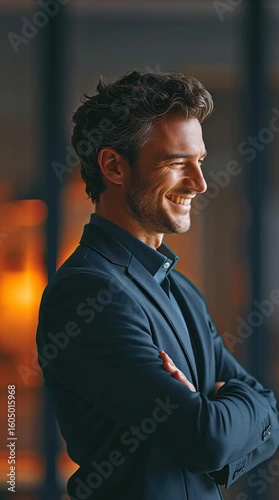 Corporate presentation team leader in business, corporate presentation team leader business scene for projects, cinematic corporate presentation team leader stock footage in HD, discover corporate 