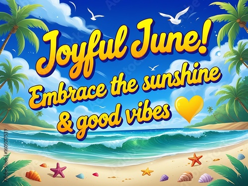 Joyful June Beach Sunshine Vibes. (1)