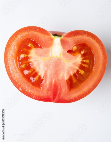 Wallpaper Mural Juicy ripe tomato half bursting with vibrant flavor, perfect for healthy cooking and fresh recipes. Torontodigital.ca