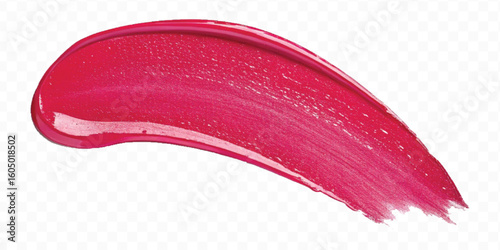 realistic 3d smooth glossy lipstick or paint swatch smear smudge in different color style isolated on white background	