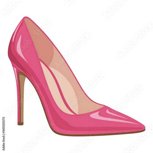 Elegant pink stiletto heel shoe showcasing sophisticated style and fashion-forward design for modern women.
