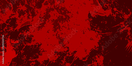 Grunge abstract red texture background with dark splatter and smear effects artistic rough surface design with distressed look. Perfect for horror themes dramatic visuals posters digital artwork/