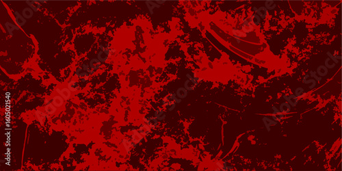 Grunge abstract red texture background with dark splatter and smear effects artistic rough surface design with distressed look. Perfect for horror themes dramatic visuals posters digital artwork/