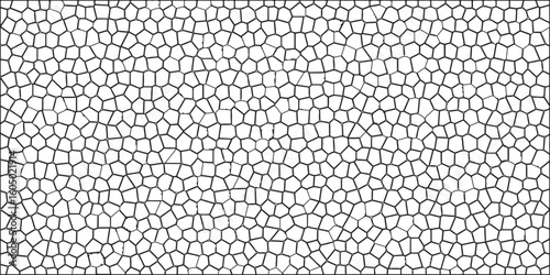 Crystal Voronoi Diagram Background for Website, Fabric Print. Seamless pattern vintage background. Retro tiles broken glass isolated crystalize terrazzo vintage vector. Cement kitchen decor