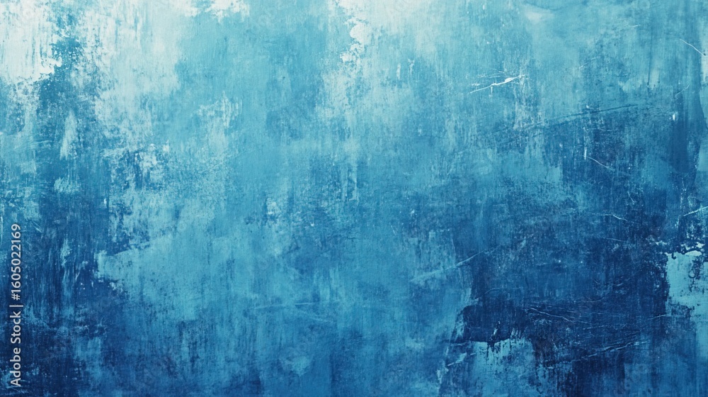 Obraz premium Vibrant cold blue and white ice color abstract paint background wallpaper