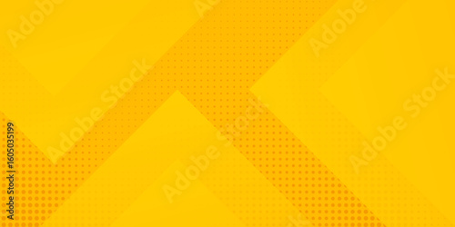 yellow abstract background with square shapes. Geometric design elements. Dynamic shapes with halftone dots. Modern concept. 