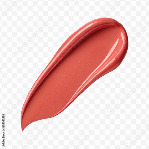  realistic 3d smooth glossy lipstick or paint swatch smear smudge in different color style isolated on white background