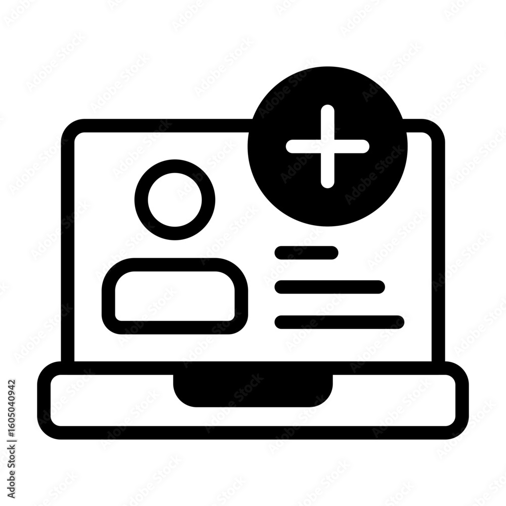 Fototapeta premium Sign Up Semi Solid Vector Icon