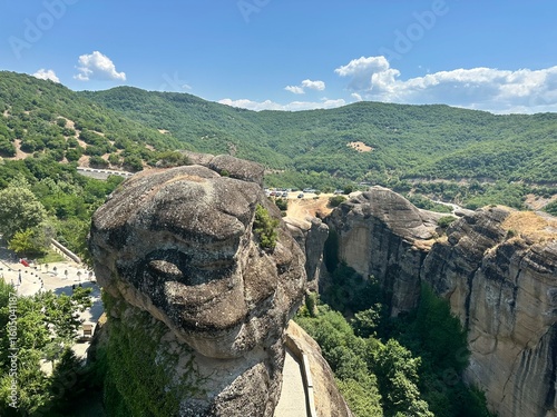 Original view from a mountain in Greece