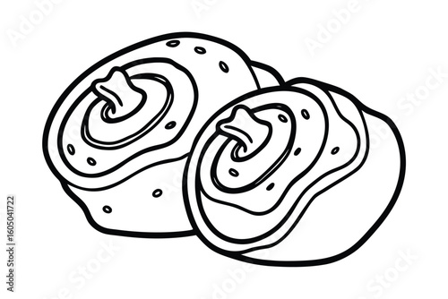 Cinnamon Rolls With Powdered Sugar