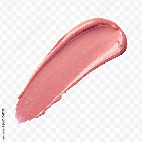  realistic 3d smooth glossy lipstick or paint swatch smear smudge in different color style isolated on white background