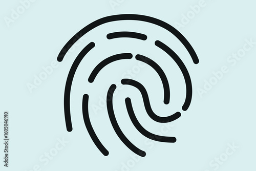 Fingerprint new stylist icon. bio metric, identification,Unique and more. Vector illustration.