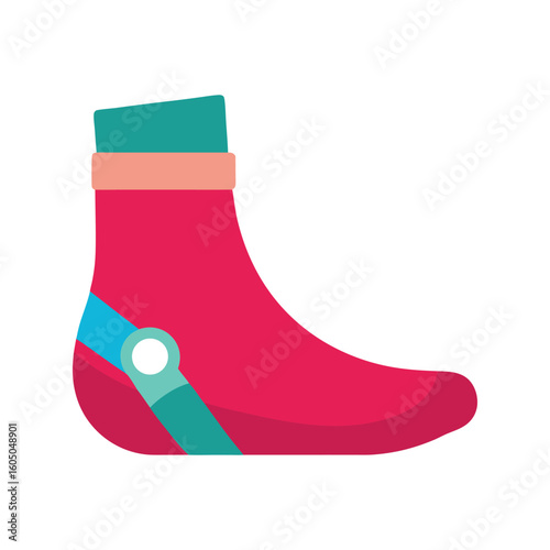 ankle weight on vector illustration