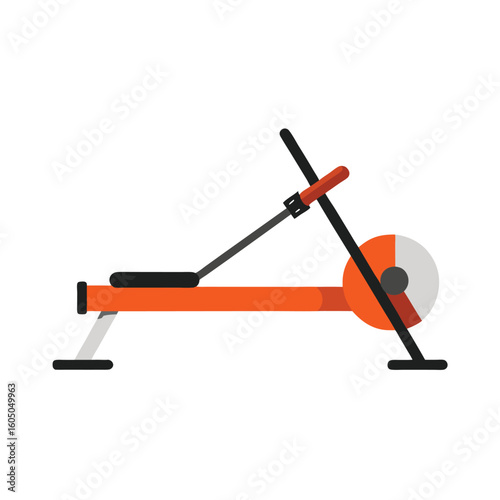  rowing machine vector illustration