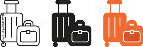 Suitcases travel icon set ,vector illustration .
