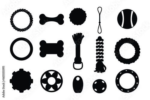 Collection of diverse black rabbit silhouettes in various playful and alert poses against a white background