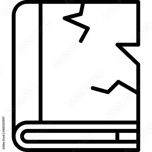 Teared Book Icon