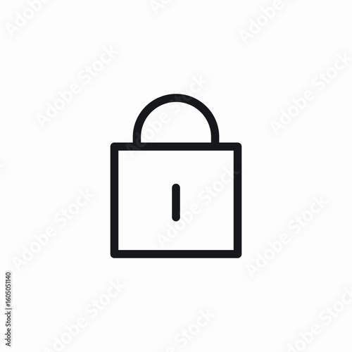 account locking icon sign vector
