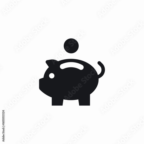 piggy bank icon sign vector